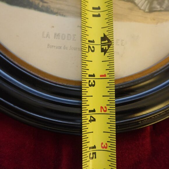 Leroy Imp Paris Oval Framed Print La Mode Illustree Bureaux Du Journal * - Picture 13 of 14